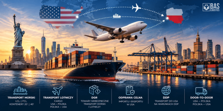 Transport morski i lotniczy USA–Polska